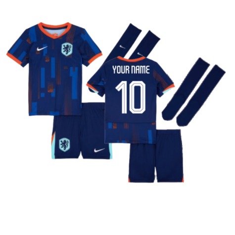 2024-2025 Netherlands Away Mini Kit (Your Name)