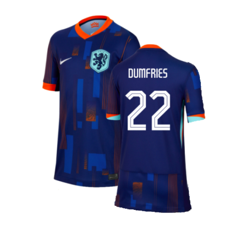 2024-2025 Netherlands Away Shirt (Kids) (Dumfries 22)