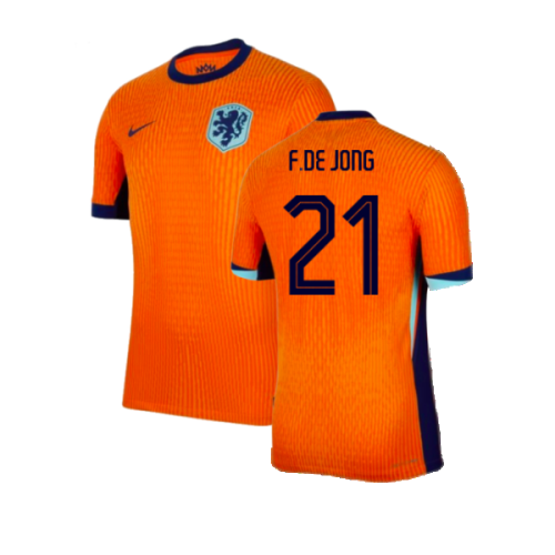 2024-2025 Netherlands Dri-Fit ADV Match Home Shirt (F.De Jong 21)