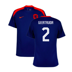 2024-2025 Netherlands Strike Dri-Fit Training Shirt (Royal) (Geertruida 2)