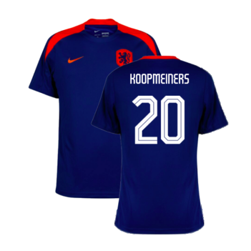2024-2025 Netherlands Strike Dri-Fit Training Shirt (Royal) (Koopmeiners 20)
