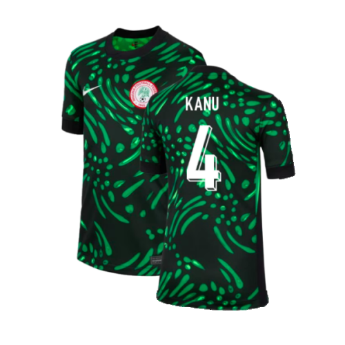 2024-2025 Nigeria Away Shirt (Kids) (Kanu 4)