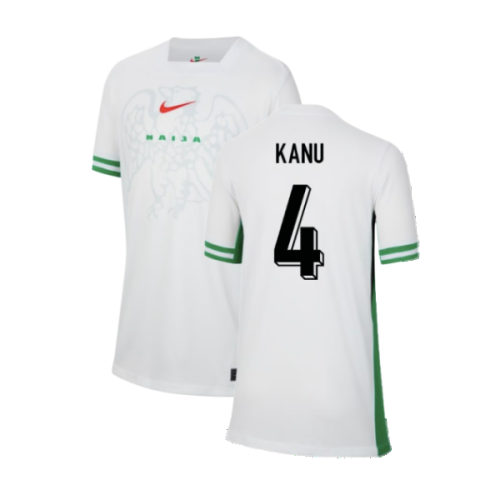 2024-2025 Nigeria Home Shirt (Kids) (Kanu 4)