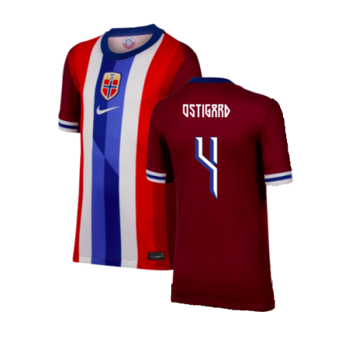 2024-2025 Norway Home Shirt (Kids) (OSTIGARD 4)