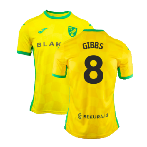 2024-2025 Norwich Home Shirt (Gibbs 8)