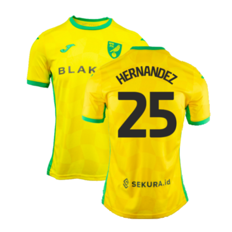 2024-2025 Norwich Home Shirt (Hernandez 25)