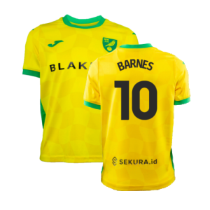 2024-2025 Norwich Home Shirt (Kids) (Barnes 10)