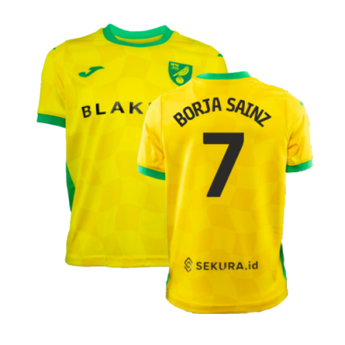 2024-2025 Norwich Home Shirt (Kids) (Borja Sainz 7)