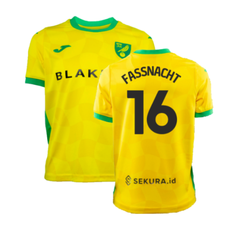 2024-2025 Norwich Home Shirt (Kids) (Fassnacht 16)