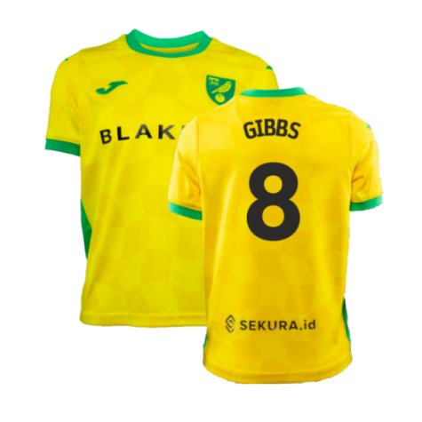 2024-2025 Norwich Home Shirt (Kids) (Gibbs 8)