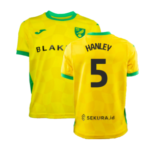 2024-2025 Norwich Home Shirt (Kids) (Hanley 5)