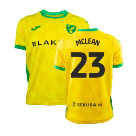 2024-2025 Norwich Home Shirt (Kids) (McLean 23)