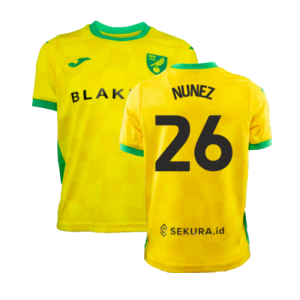 2024-2025 Norwich Home Shirt (Kids) (Nunez 26) 2024-2025 Norwich Home Shirt (Kids) (Nunez 26)