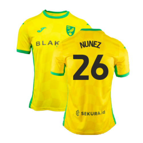 2024-2025 Norwich Home Shirt (Nunez 26)