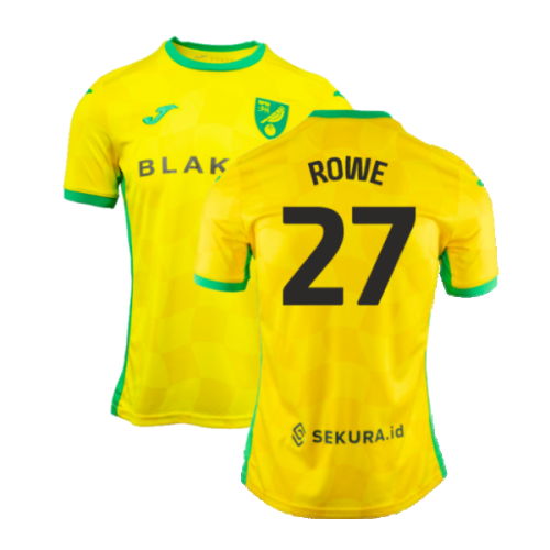 2024-2025 Norwich Home Shirt (Rowe 27)