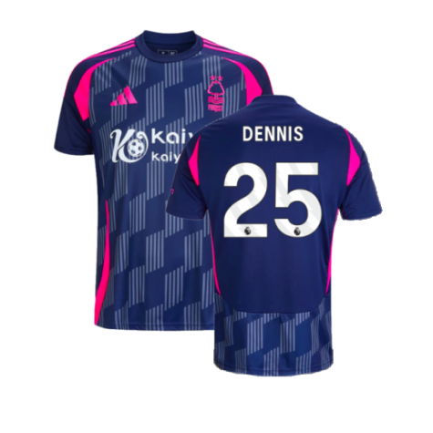 2024-2025 Nottingham Forest Away Shirt (Dennis 25)