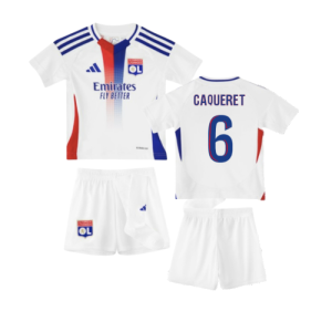 2024-2025 Olympique Lyon Home Mini Kit (Caqueret 6)