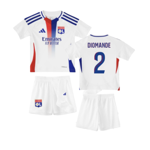 2024-2025 Olympique Lyon Home Mini Kit (Diomande 2)