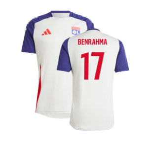 2024-2025 Olympique Lyon Training Jersey (White Tint) (Benrahma 17)