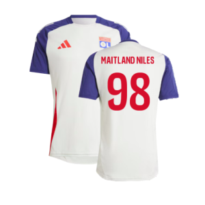 2024-2025 Olympique Lyon Training Jersey (White Tint) (Maitland Niles 98)