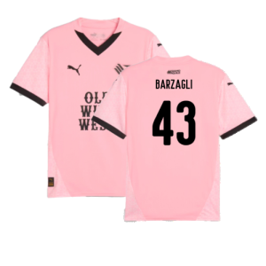 2024-2025 Palermo Home Shirt (Barzagli 43) 2024-2025 Palermo Home Shirt (Barzagli 43)