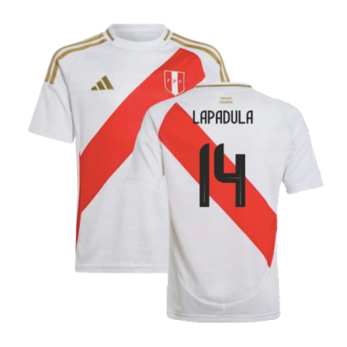 2024-2025 Peru Home Shirt (Kids) (Lapadula 14)