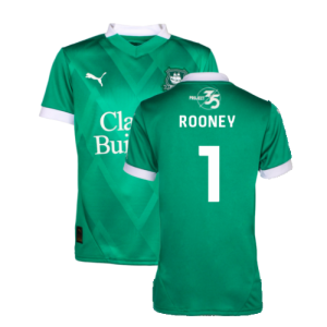 2024-2025 Plymouth Argyle Home Shirt (Kids) (Rooney 1) 2024-2025 Plymouth Argyle Home Shirt (Kids) (Rooney 1)