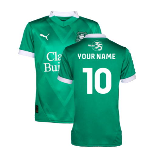 2024-2025 Plymouth Argyle Home Shirt (Kids) (Your Name)