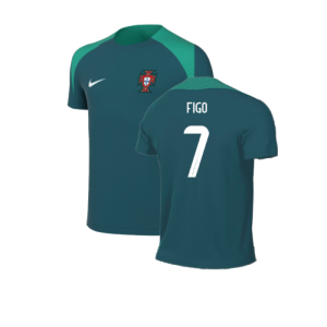 2024-2025 Portugal Dri-FIT Strike Training Shirt (Green) - Kids (Figo 7)