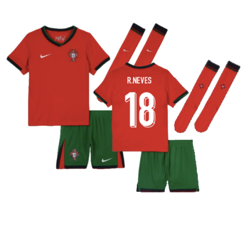 2024-2025 Portugal Home Mini Kit (R.Neves 18)