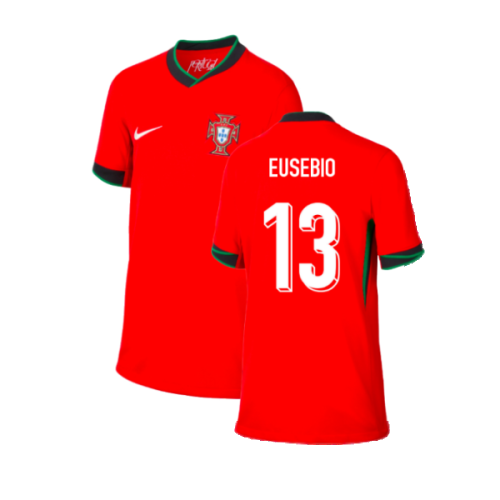 2024-2025 Portugal Home Shirt (Kids) (Eusebio 13)