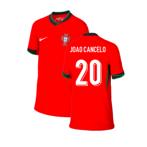 2024-2025 Portugal Home Shirt (Kids) (Joao Cancelo 20)