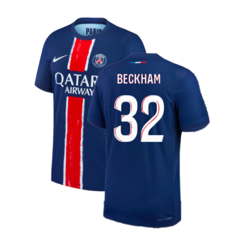 2024-2025 PSG Home Authentic Match Shirt (Beckham 32)
