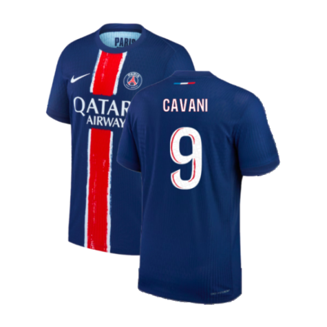 2024-2025 PSG Home Authentic Match Shirt (Cavani 9)