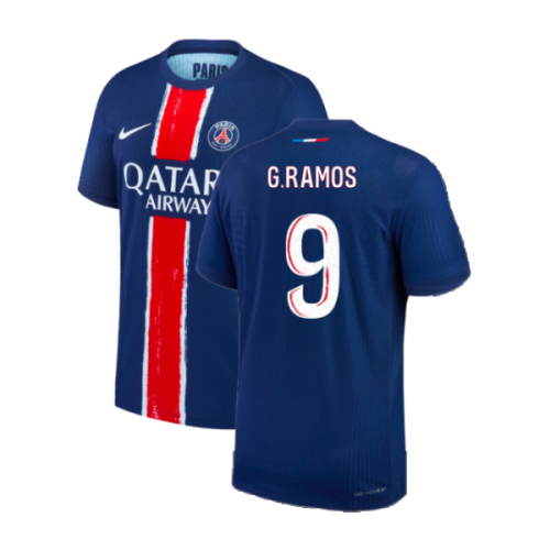 2024-2025 PSG Home Authentic Match Shirt (G.Ramos 9)