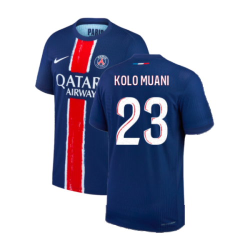 2024-2025 PSG Home Authentic Match Shirt (Kolo Muani 23)