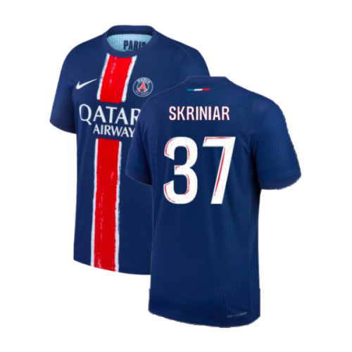 2024-2025 PSG Home Authentic Match Shirt (Skriniar 37)