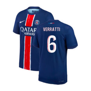 2024-2025 PSG Home Authentic Match Shirt (Verratti 6)