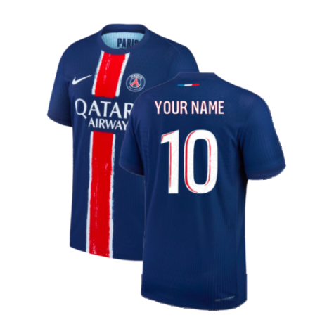 2024-2025 PSG Home Authentic Match Shirt (Your Name)