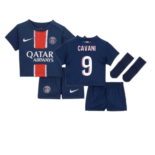 2024-2025 PSG Home Infants Baby Kit (Cavani 9)