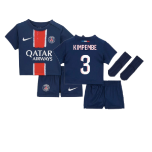 2024-2025 PSG Home Infants Baby Kit (Kimpembe 3)