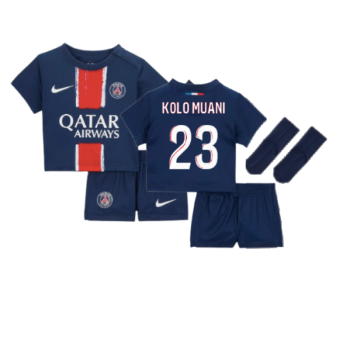 2024-2025 PSG Home Infants Baby Kit (Kolo Muani 23)