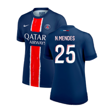 2024-2025 PSG Home Shirt (Womens) (N.Mendes 25)