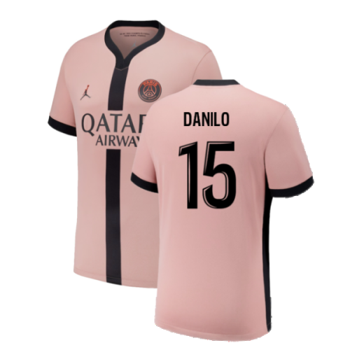 2024-2025 PSG Paris Saint Germain Third Shirt (Kids) (Danilo 15)