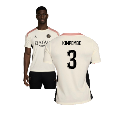 2024-2025 PSG Strike Dri-FIT Training Shirt (White) (Kimpembe 3)