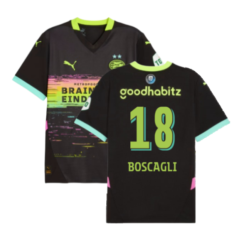 2024-2025 PSV Eindhoven Away Shirt (Boscagli 18)