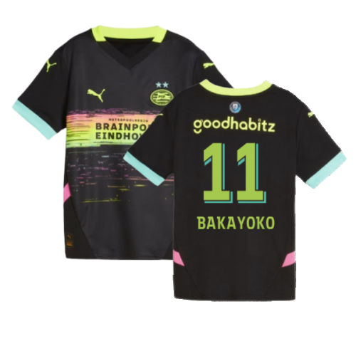 2024-2025 PSV Eindhoven Away Shirt (Kids) (Bakayoko 11)