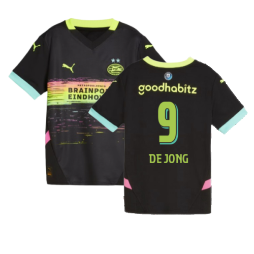 2024-2025 PSV Eindhoven Away Shirt (Kids) (De Jong 9)