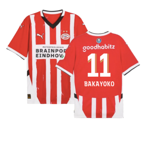 2024-2025 PSV Eindhoven Home Shirt (Bakayoko 11)