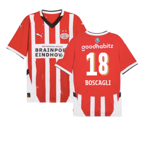 2024-2025 PSV Eindhoven Home Shirt (Boscagli 18)